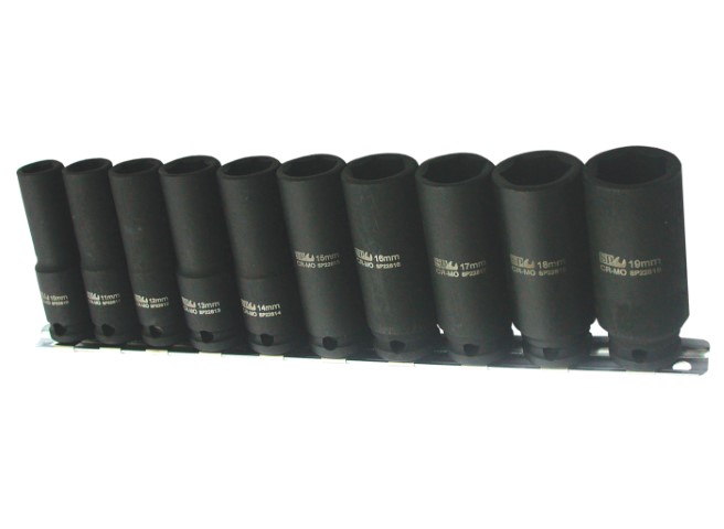 SP - 10PC 3/8 DR 6PT METRIC DEEP IMPACT SOCKET SET 